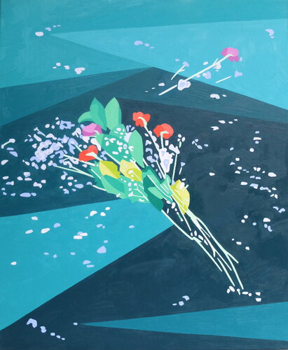 Making Art Is Like Giving Flowers to the Ocean von Hannah Perry Saucier, Malerei kaufen auf Singulart