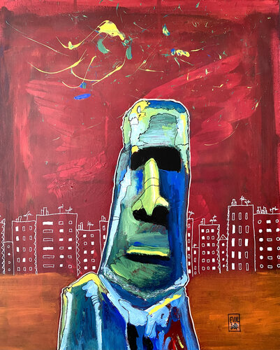 L’Inhabité van EVIAL, Schilderij te koop op Singulart