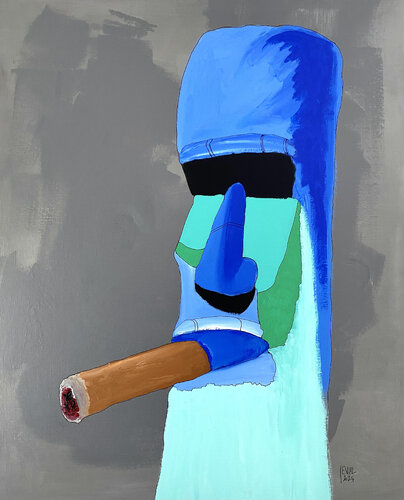 Le Fumeur De Havane #01 van EVIAL, Schilderij te koop op Singulart