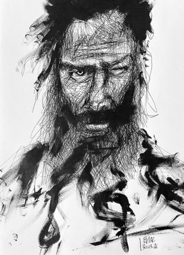 Study Of Face #01 by EVIAL, 소묘 for Sale on Singulart