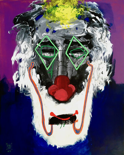 L’Augure des Masques van EVIAL, Schilderij te koop op Singulart