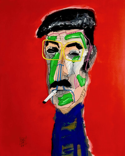 Repos Rouge van EVIAL, Schilderij te koop op Singulart