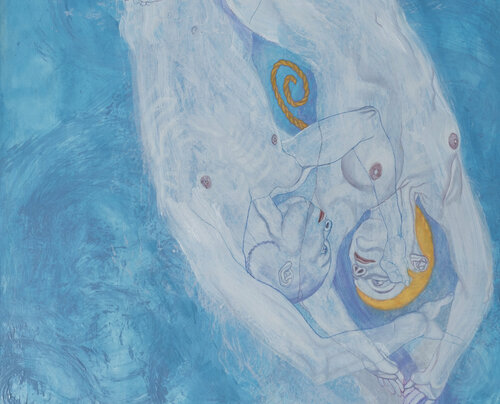 DETAIL from 'Coming and Going' (2 of 2) van Sol KJOK, Schilderij te koop op Singulart