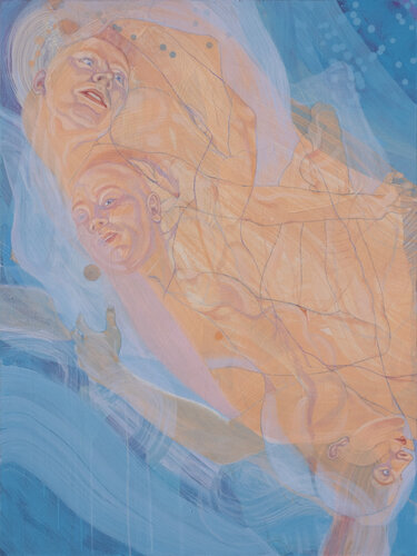 Wind and Waves, Tides and Gravity van Sol KJOK, Schilderij te koop op Singulart