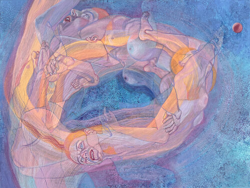 Sound Shapes 5 (Ring of Fire) van Sol KJOK, Schilderij te koop op Singulart