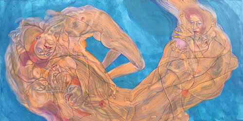 Holding Your Head van Sol KJOK, Schilderij te koop op Singulart