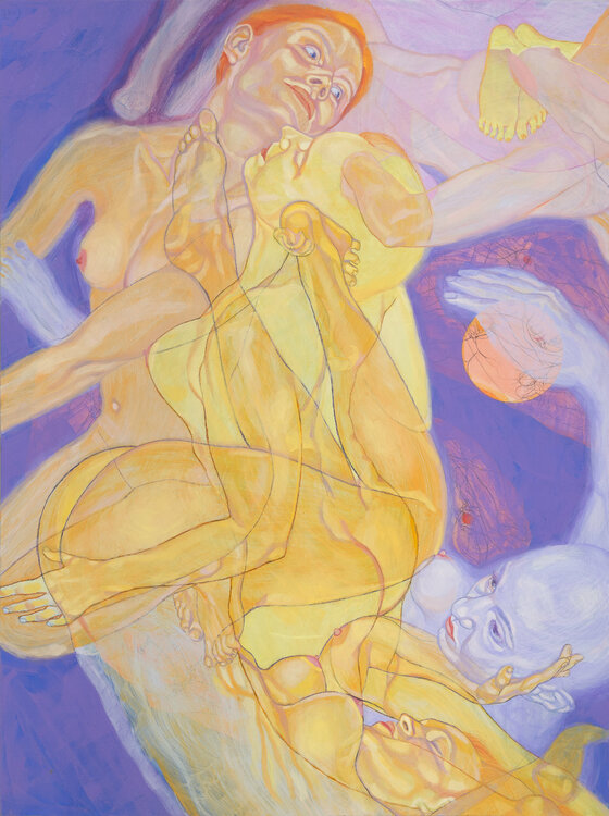 Purple Ribbon, Left Panel Sol KJOK
