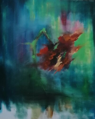 Papavero _un fiore solo by Irene Russo, Work on Paper for Sale on Singulart