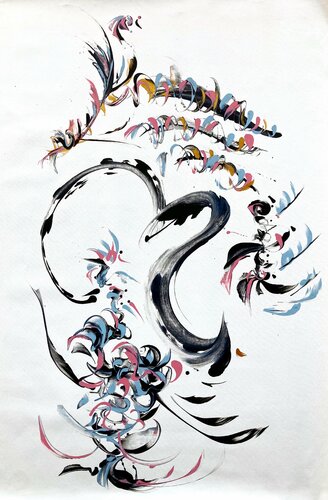 Equilibre by Delphine Bernard, Painting for Sale on Singulart