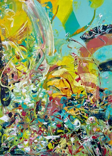 Le Jardin Des Délices di Delphine Bernard, Pittura in vendita su Singulart