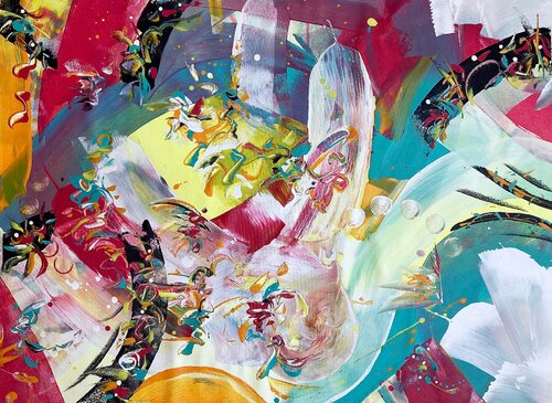 BUBBLE LOVE von Delphine Bernard, Malerei kaufen auf Singulart