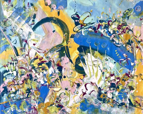 LOVE AND CONTRADICTIONS (It's Never Easy) van Delphine Bernard, Schilderij te koop op Singulart