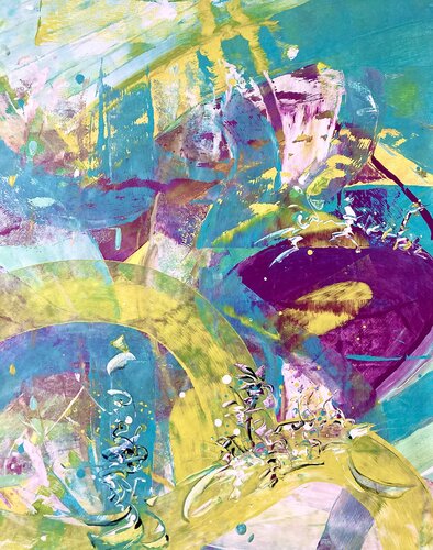 HERE AND THERE von Delphine Bernard, Malerei kaufen auf Singulart