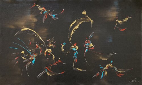 CHOCOLATE  AND GOLD de Delphine Bernard, Pintura a la venta en Singulart