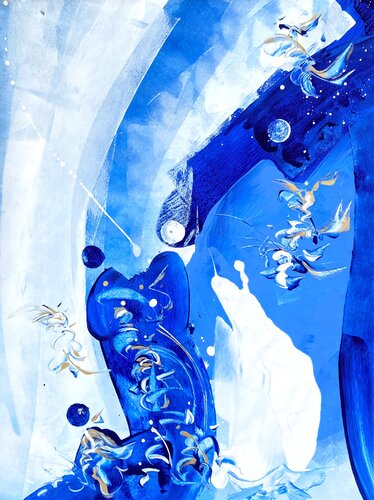 ICE LOVERS by Delphine Bernard, Painting for Sale on Singulart