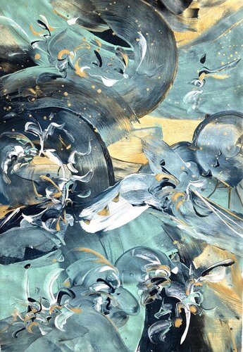 STORM IN THE NIGHT van Delphine Bernard, Schilderij te koop op Singulart