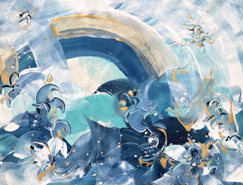 SEA ALLIANCE von Delphine Bernard, Malerei kaufen auf Singulart
