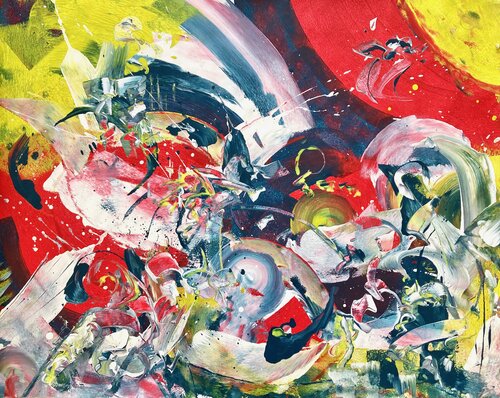 GENESIS - MARS -1 von Delphine Bernard, Malerei kaufen auf Singulart