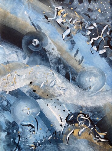 COSMO ROLLS von Delphine Bernard, Malerei kaufen auf Singulart