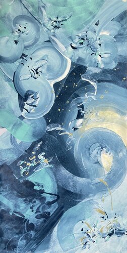 Cosmic Call di Delphine Bernard, Pittura in vendita su Singulart