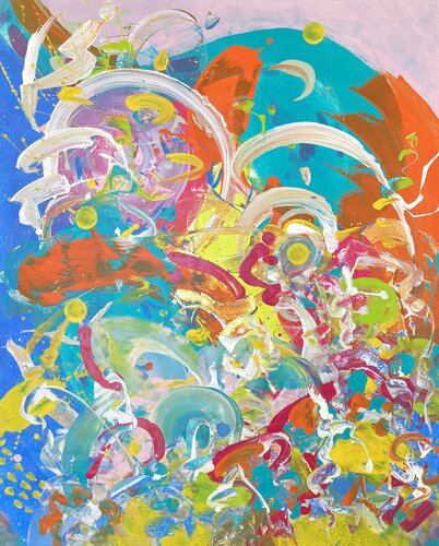 COME IN di Delphine Bernard, Pittura in vendita su Singulart