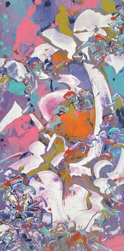 PINK CRUSH di Delphine Bernard, Pittura in vendita su Singulart