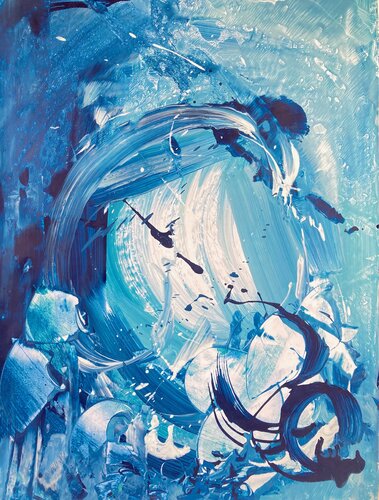 WINTER IS... di Delphine Bernard, Pittura in vendita su Singulart