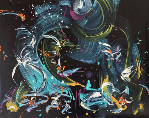 GALAXY van Delphine Bernard, Schilderij te koop op Singulart