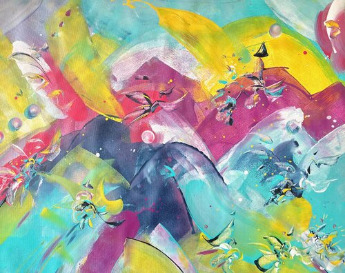 DAWN ENERGY -2- von Delphine Bernard, Malerei kaufen auf Singulart
