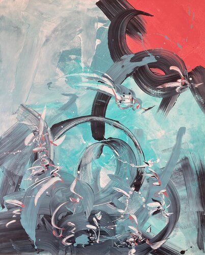 AWE -2- di Delphine Bernard, Pittura in vendita su Singulart