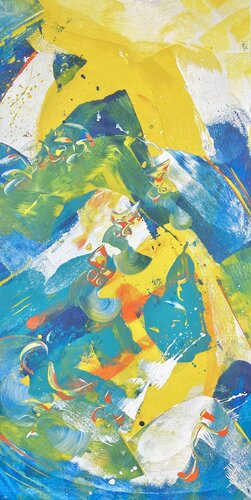 SURF AND CLIMB van Delphine Bernard, Schilderij te koop op Singulart