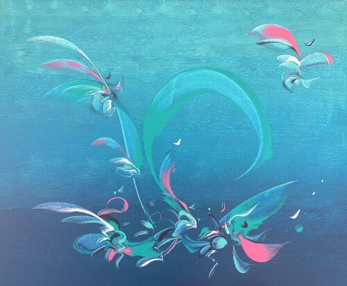 OCÉANE von Delphine Bernard, Malerei kaufen auf Singulart