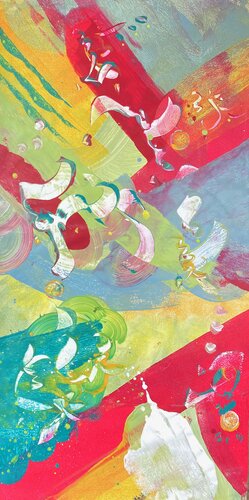 MADRAS von Delphine Bernard, Malerei kaufen auf Singulart