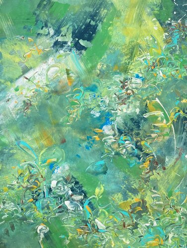 INTO THE GREEN von Delphine Bernard, Malerei kaufen auf Singulart