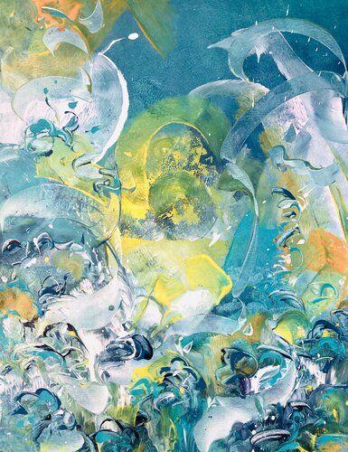 SOURCE -2- di Delphine Bernard, Pittura in vendita su Singulart