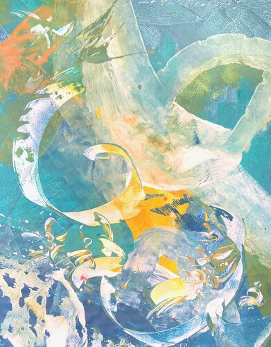 ASCENDING di Delphine Bernard, Pittura in vendita su Singulart