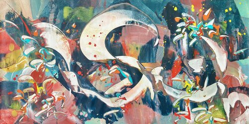 FIREWORKS von Delphine Bernard, Malerei kaufen auf Singulart