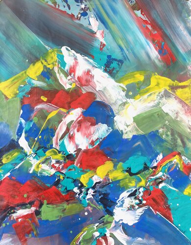 LADAKH di Delphine Bernard, Pittura in vendita su Singulart