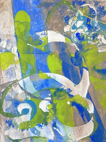 BLUE NOTE -2- von Delphine Bernard, Malerei kaufen auf Singulart