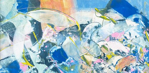 SNOW SUN LOVE -2- von Delphine Bernard, Malerei kaufen auf Singulart