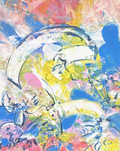 ANOTHER SUN LOVE DAY by Delphine Bernard, Painting for Sale on Singulart