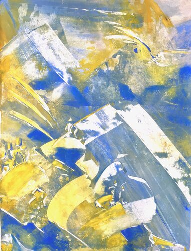 SUMMIT ECLIPSE -4- by Delphine Bernard, Painting for Sale on Singulart