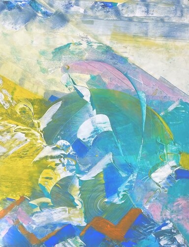 LADAKH VISION par Delphine Bernard, Peinture en vente sur Singulart