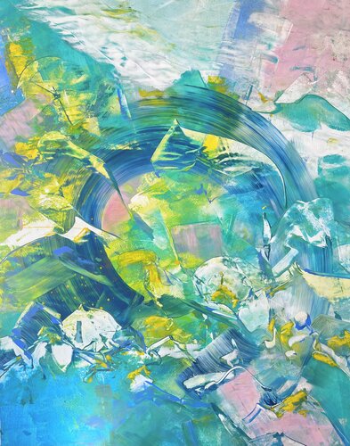 LIGHT TUNNEL par Delphine Bernard, Peinture en vente sur Singulart