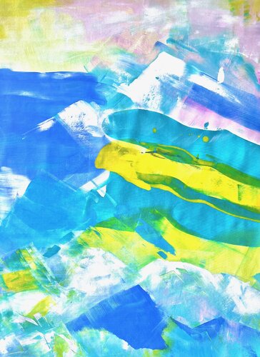 COLOR ME DREAMS -2- par Delphine Bernard, Peinture en vente sur Singulart