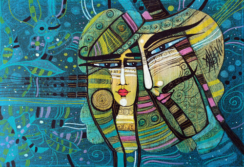 Ensemble by ALBENA VATCHEVA, Painting for Sale on Singulart