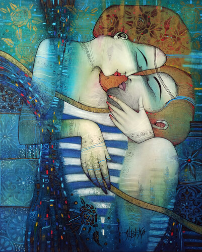 ALL WE NEED IS LOVE by ALBENA VATCHEVA, Painting for Sale on Singulart
