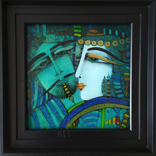 Les mots bleus by ALBENA VATCHEVA, Painting for Sale on Singulart