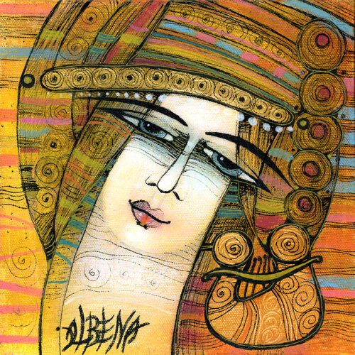 La musicienne by ALBENA VATCHEVA, Painting for Sale on Singulart