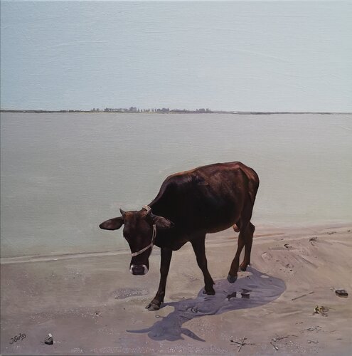 The Cow and The Stone van James Earley, Schilderij te koop op Singulart